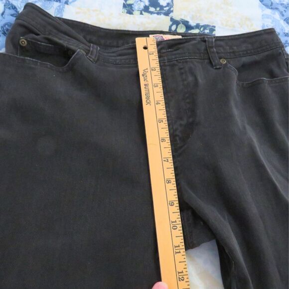 Black Jeans Women size 10 Straight Leg Faded Glory Stretch Casual Wear - Picture 8 of 10